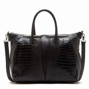 Walter Baker “Walter Healy Satchel” in black.